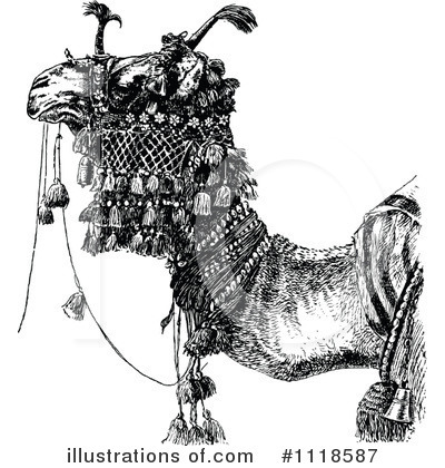 Royalty-Free (RF) Camel Clipart Illustration by Prawny Vintage - Stock Sample #1118587