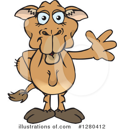 Royalty-Free (RF) Camel Clipart Illustration by Dennis Holmes Designs - Stock Sample #1280412