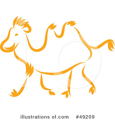 Royalty-Free (RF) Camel Clipart Illustration by Prawny - Stock Sample #49209