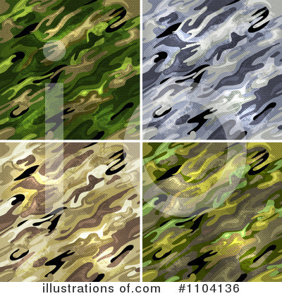 Royalty-Free (RF) Camouflage Clipart Illustration by TA Images - Stock Sample #1104136