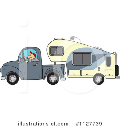 Royalty-Free (RF) Camper Clipart Illustration by djart - Stock Sample #1127739