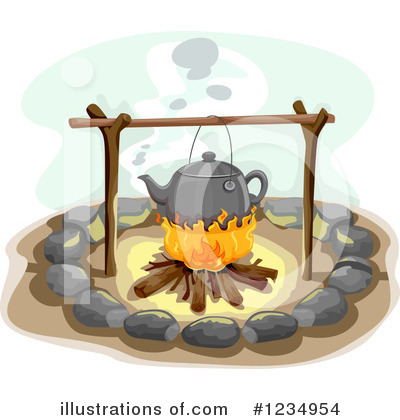 Royalty-Free (RF) Camping Clipart Illustration by BNP Design Studio - Stock Sample #1234954