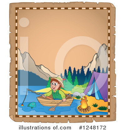 Royalty-Free (RF) Camping Clipart Illustration by visekart - Stock Sample #1248172