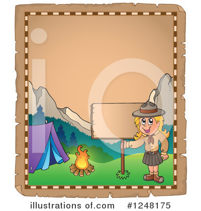 Royalty-Free (RF) Camping Clipart Illustration by visekart - Stock Sample #1248175