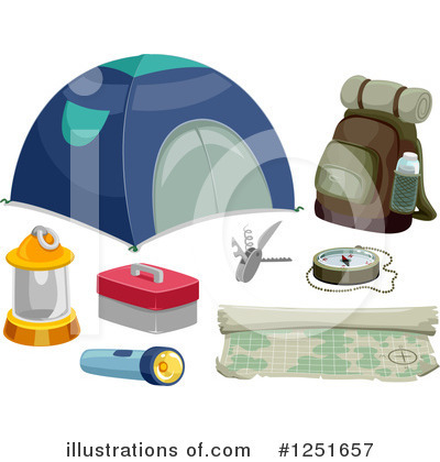 Royalty-Free (RF) Camping Clipart Illustration by BNP Design Studio - Stock Sample #1251657