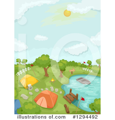 Royalty-Free (RF) Camping Clipart Illustration by BNP Design Studio - Stock Sample #1294492