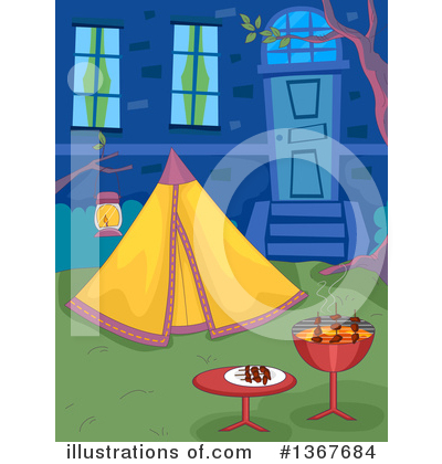 Royalty-Free (RF) Camping Clipart Illustration by BNP Design Studio - Stock Sample #1367684
