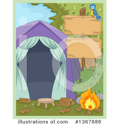 Royalty-Free (RF) Camping Clipart Illustration by BNP Design Studio - Stock Sample #1367686