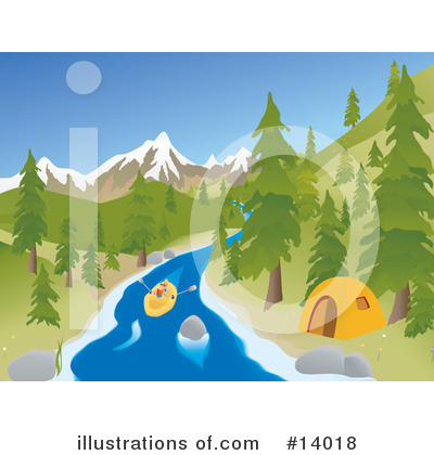 Royalty-Free (RF) Camping Clipart Illustration by Rasmussen Images - Stock Sample #14018