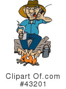 Camping Clipart #43201 by Dennis Holmes Designs