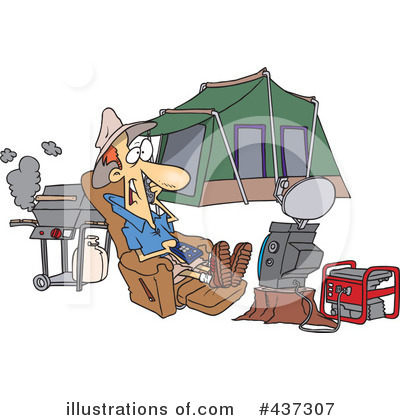 Camping Clipart #437307 by toonaday