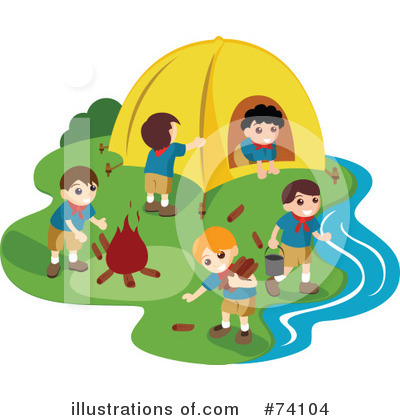 Royalty-Free (RF) Camping Clipart Illustration by BNP Design Studio - Stock Sample #74104