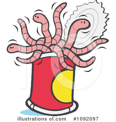 Royalty-Free (RF) Can Of Worms Clipart Illustration by Johnny Sajem - Stock Sample #1092097