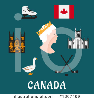 Canadian Flag Clipart #1307469 by Vector Tradition SM