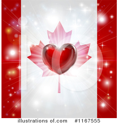 Canadian Flag Clipart #1167555 by AtStockIllustration