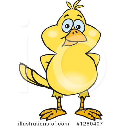Canary Clipart #1280407 by Dennis Holmes Designs