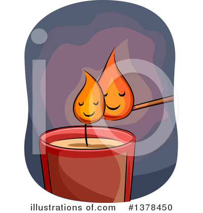 Royalty-Free (RF) Candle Clipart Illustration by BNP Design Studio - Stock Sample #1378450
