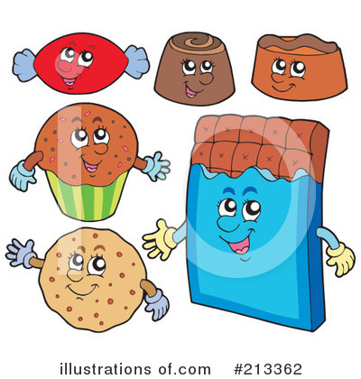 Royalty-Free (RF) Candy Clipart Illustration by visekart - Stock Sample #213362