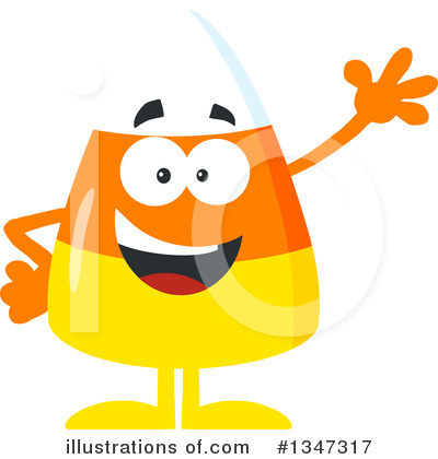 Royalty-Free (RF) Candy Corn Clipart Illustration by Hit Toon - Stock Sample #1347317