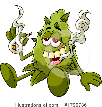 Royalty-Free (RF) Cannabis Clipart Illustration by Hit Toon - Stock Sample #1790786