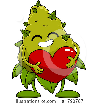 Royalty-Free (RF) Cannabis Clipart Illustration by Hit Toon - Stock Sample #1790787
