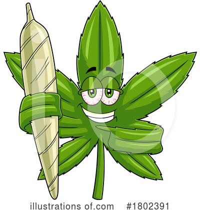 Royalty-Free (RF) Cannabis Clipart Illustration by Hit Toon - Stock Sample #1802391