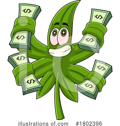 Royalty-Free (RF) Cannabis Clipart Illustration by Hit Toon - Stock Sample #1802396