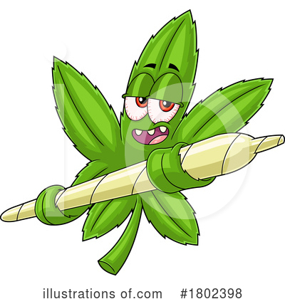 Royalty-Free (RF) Cannabis Clipart Illustration by Hit Toon - Stock Sample #1802398