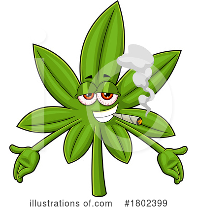 Royalty-Free (RF) Cannabis Clipart Illustration by Hit Toon - Stock Sample #1802399