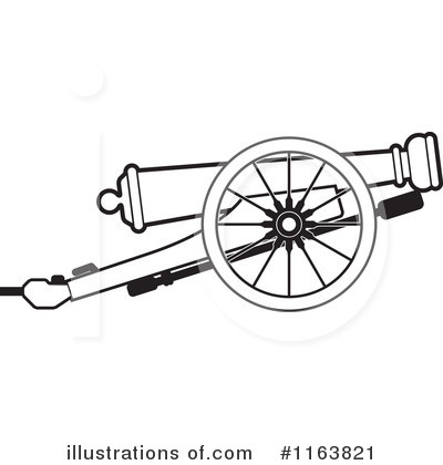 Royalty-Free (RF) Cannon Clipart Illustration by Lal Perera - Stock Sample #1163821