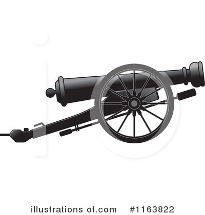 Royalty-Free (RF) Cannon Clipart Illustration by Lal Perera - Stock Sample #1163822