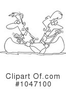 Canoe Clipart #1047100 by toonaday