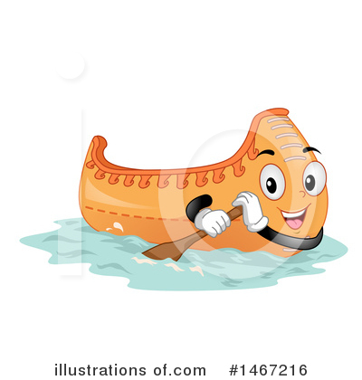 Royalty-Free (RF) Canoe Clipart Illustration by BNP Design Studio - Stock Sample #1467216