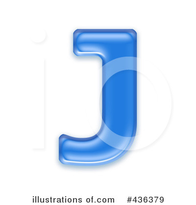 Royalty-Free (RF) Capital Blue Letter Clipart Illustration by chrisroll - Stock Sample #436379
