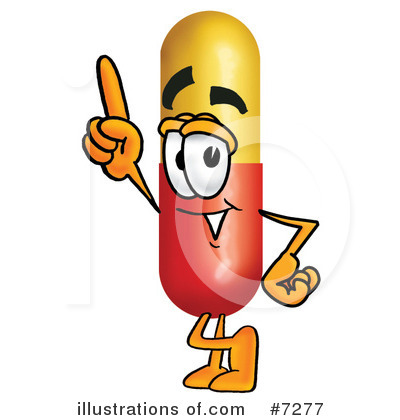 Royalty-Free (RF) Capsule Clipart Illustration by Mascot Junction - Stock Sample #7277