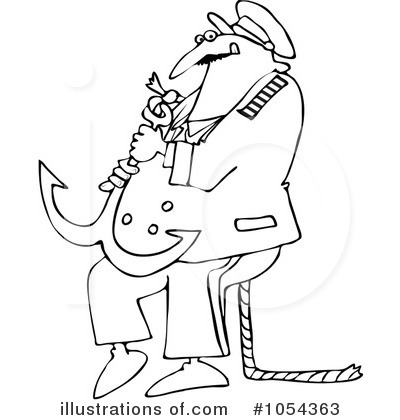 Royalty-Free (RF) Captain Clipart Illustration by djart - Stock Sample #1054363