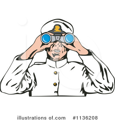 Royalty-Free (RF) Captain Clipart Illustration by patrimonio - Stock Sample #1136208