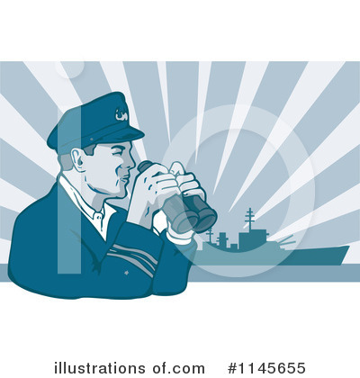 Royalty-Free (RF) Captain Clipart Illustration by patrimonio - Stock Sample #1145655