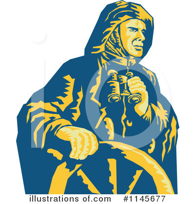 Royalty-Free (RF) Captain Clipart Illustration by patrimonio - Stock Sample #1145677