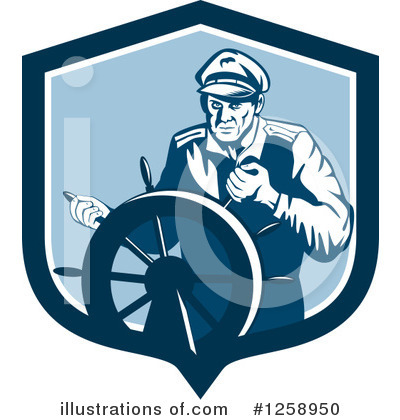 Royalty-Free (RF) Captain Clipart Illustration by patrimonio - Stock Sample #1258950