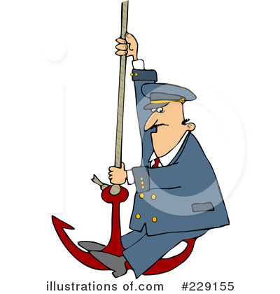Royalty-Free (RF) Captain Clipart Illustration by djart - Stock Sample #229155