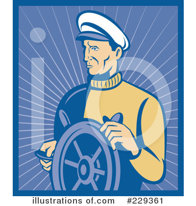 Royalty-Free (RF) Captain Clipart Illustration by patrimonio - Stock Sample #229361
