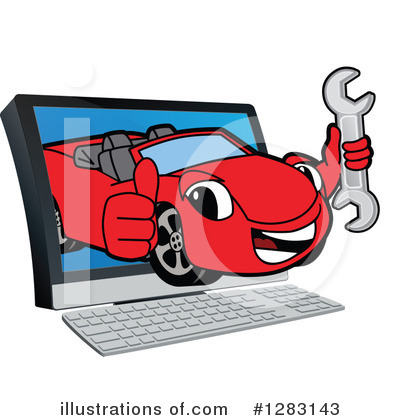 Computer Clipart #1283143 by Mascot Junction