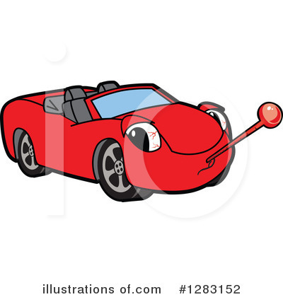 Car Character Clipart #1283152 by Mascot Junction