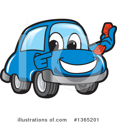 Car Character Clipart #1365201 by Mascot Junction