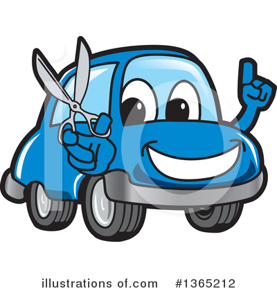 Car Character Clipart #1365212 by Mascot Junction