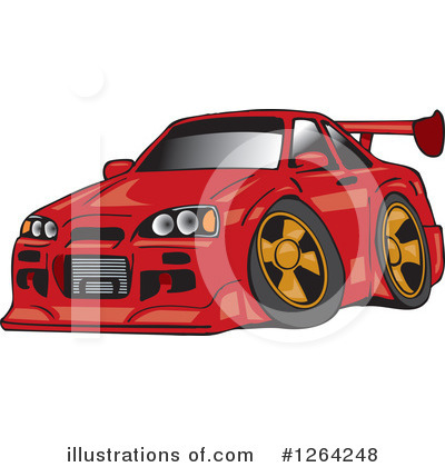 Royalty-Free (RF) Car Clipart Illustration by Dennis Holmes Designs - Stock Sample #1264248