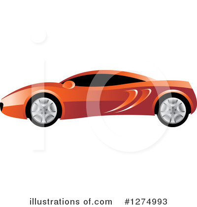 Royalty-Free (RF) Car Clipart Illustration by Lal Perera - Stock Sample #1274993