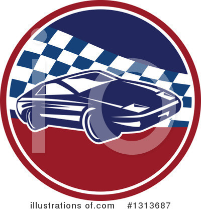 Racing Flag Clipart #1313687 by patrimonio