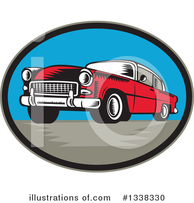 Royalty-Free (RF) Car Clipart Illustration by patrimonio - Stock Sample #1338330